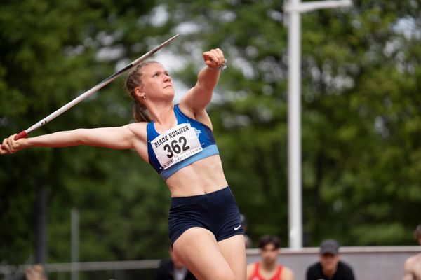 Speerwurf mit Emmy Lisanne Steinbrecher (Rukeli Trollmann e. V.) am 14.05.2022 beim Nationalen Leichtathletik-Meeting im Erika-Fisch-Stadion in Hannover